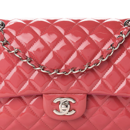 Chanel Patent Quilted Medium Double Flap Fuchsia 13 of 13