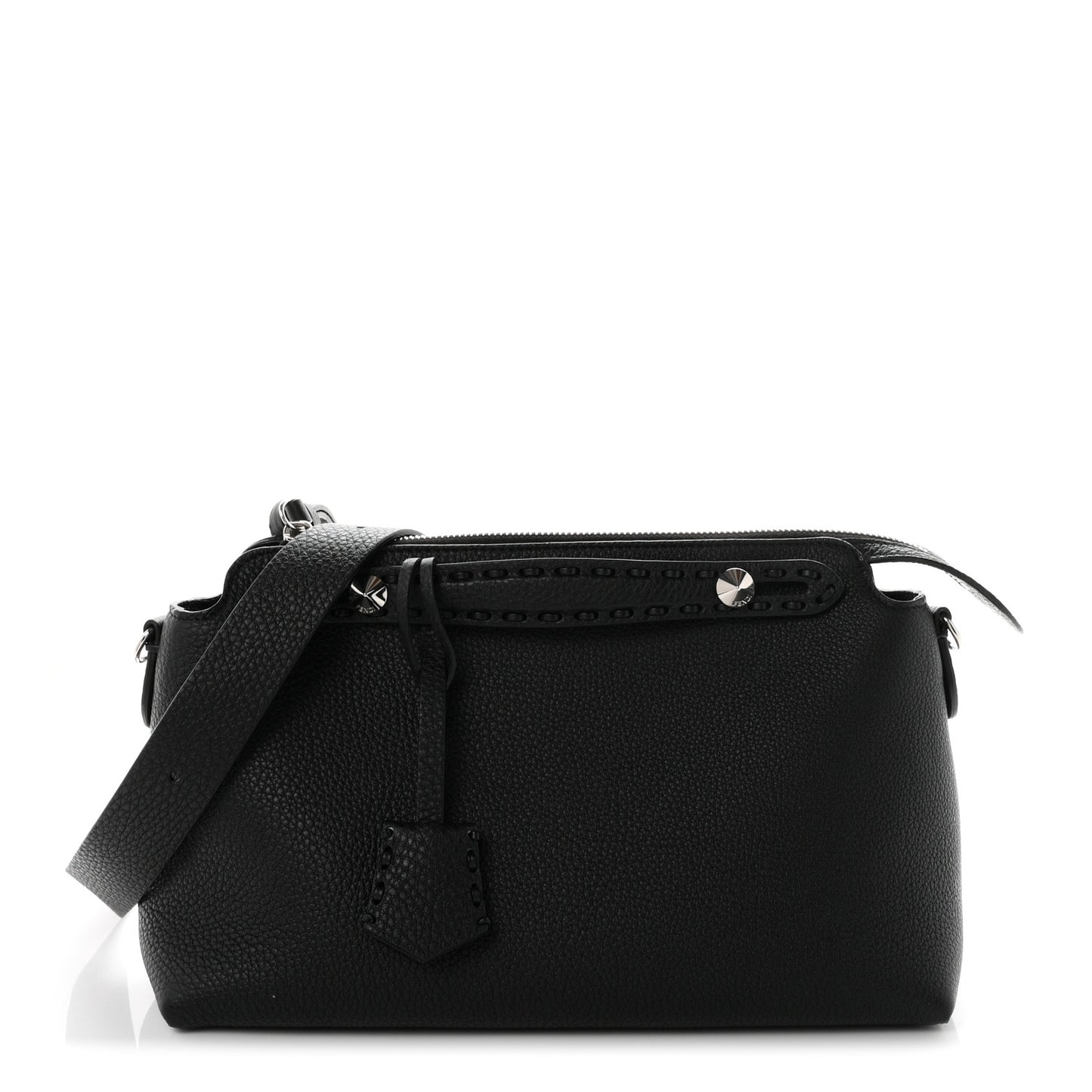 Cuoio Romano Selleria Medium By The Way Boston Bag Black