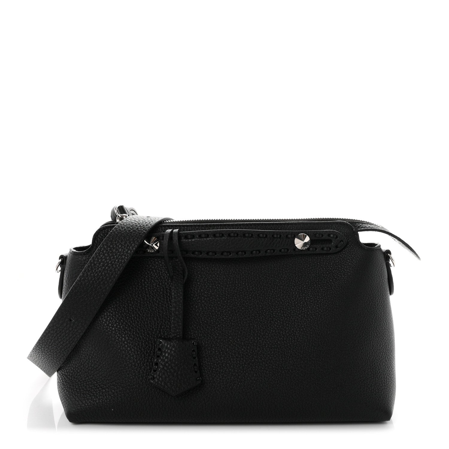 Fendi Cuoio Romano Selleria Medium By The Way Boston Bag Black 1 of 10
