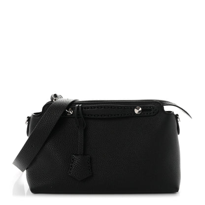 Fendi Cuoio Romano Selleria Medium By The Way Boston Bag Black 1 of 10
