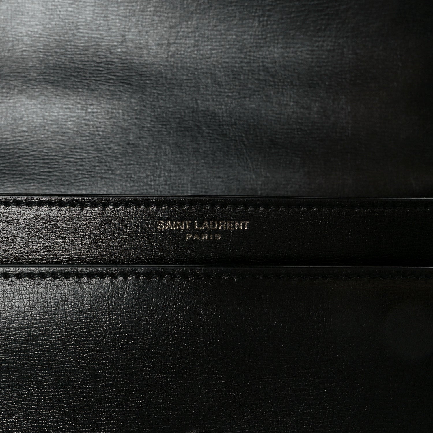 Saint Laurent Calfskin Medium Monogram Monochrome Sunset Black 8 of 11