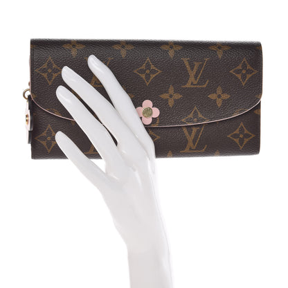 Louis Vuitton Monogram Bloom Flower Emilie Wallet 2 of 9