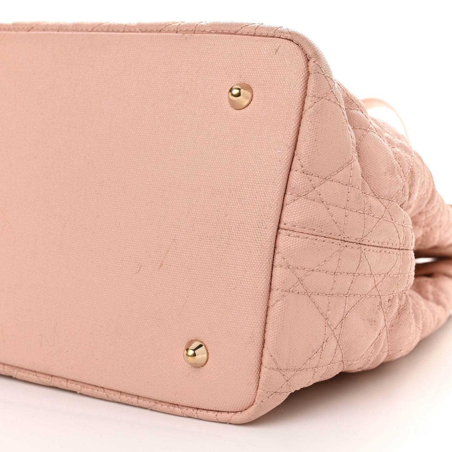 Coated Canvas Cannage Medium Panarea Tote Rosato