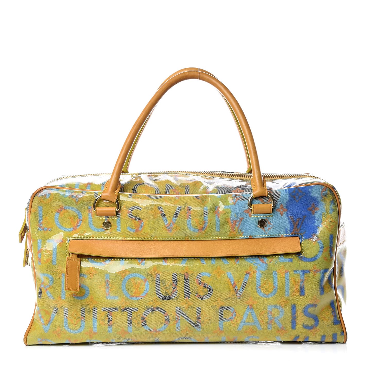 Monogram Pulp Defile Weekender PM Yellow