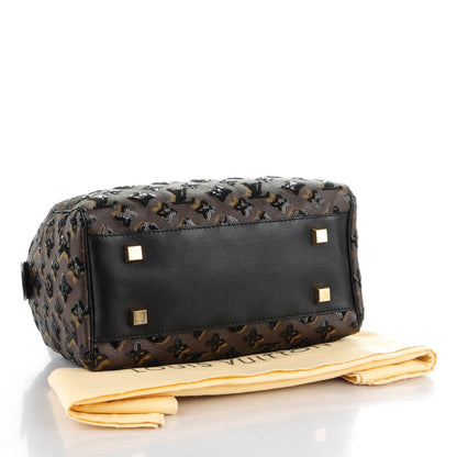 Louis Vuitton Monogram Sequins Eclipse Speedy 28 Black 4 of 8