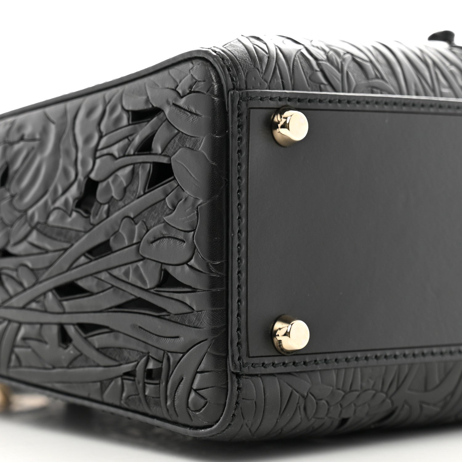 Christian Dior Calfskin Laser Cut Large Lady Dior Black 8 of 10
