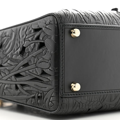 Christian Dior Calfskin Laser Cut Large Lady Dior Black 8 of 10