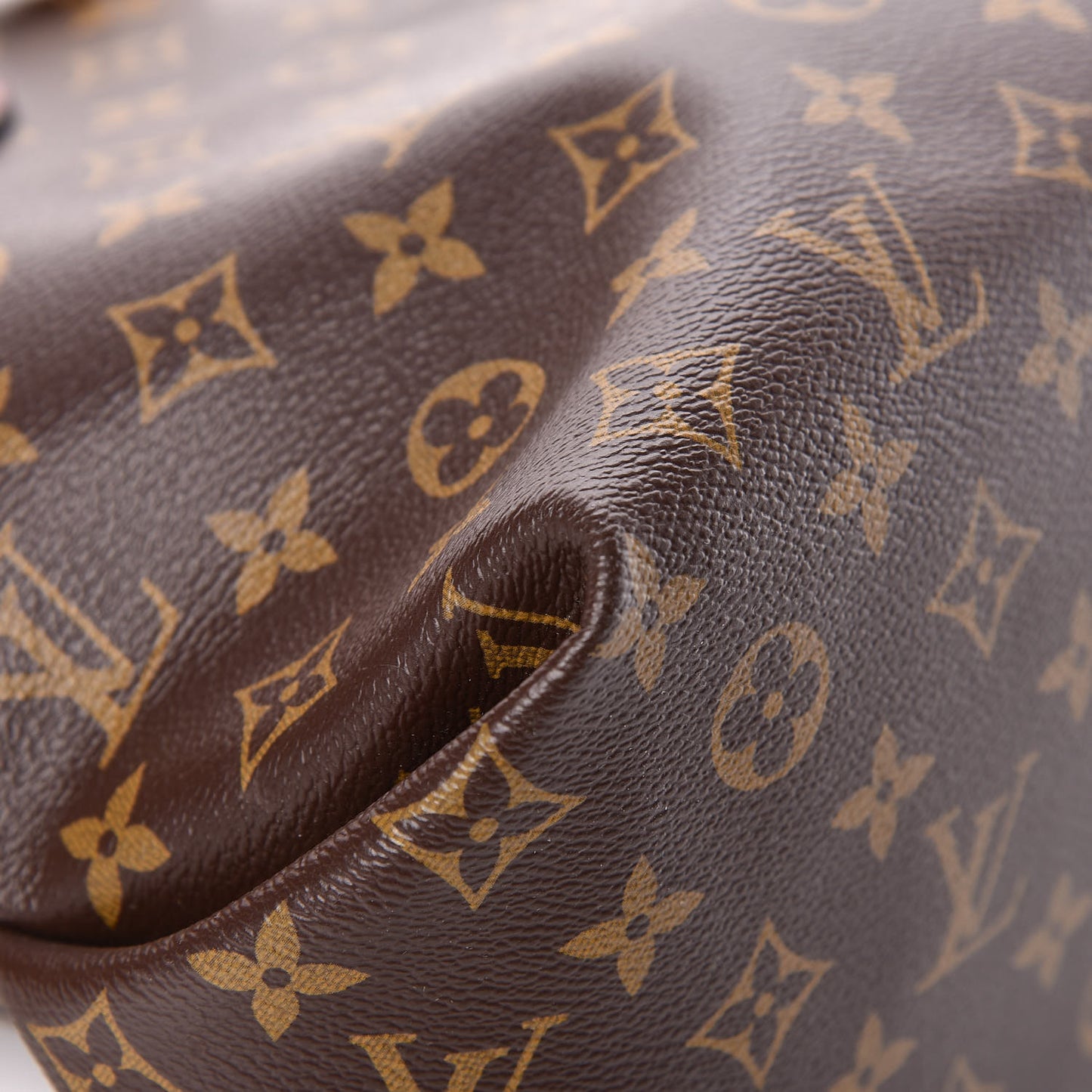 Monogram Flower Zipped Tote MM Bordeaux
