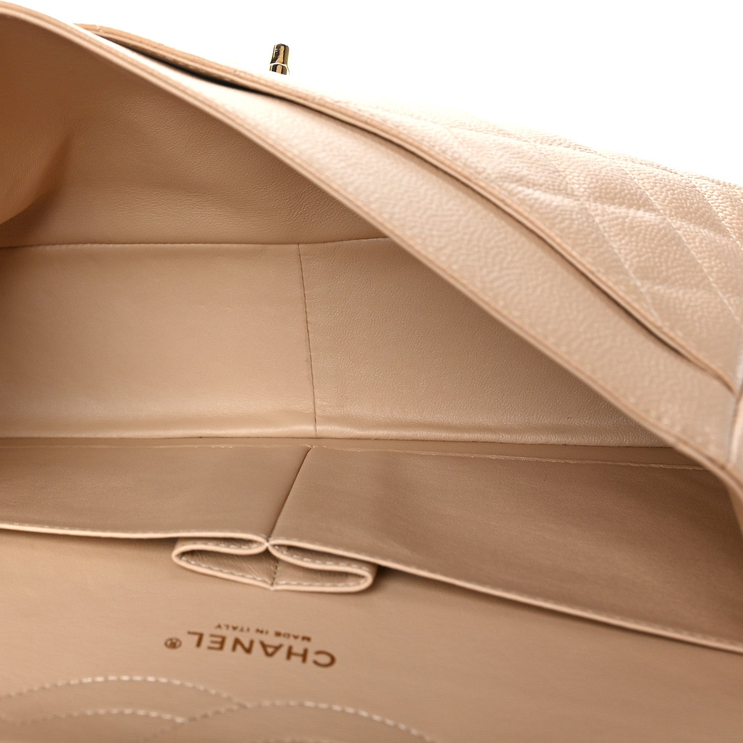 Chanel Caviar Quilted Jumbo Double Flap Beige Clair 5 of 10