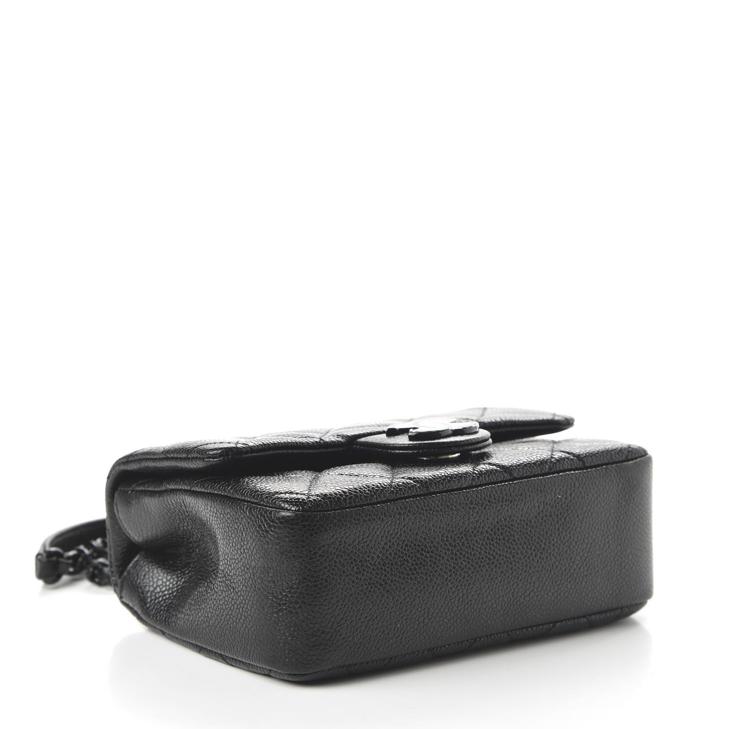 Caviar Quilted Incognito Mini Square Flap Black