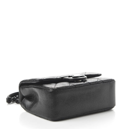 Chanel Caviar Quilted Incognito Mini Square Flap Black 4 of 10