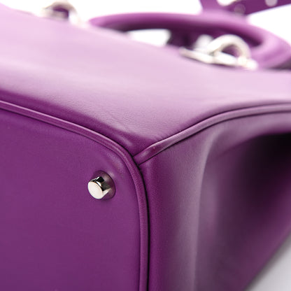 Christian Dior Smooth Calfskin Large Diorissimo Tote Purple 11 of 13