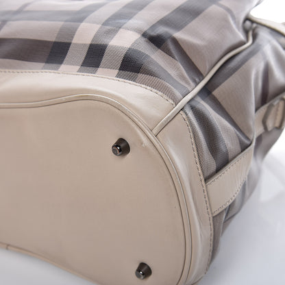 Burberry Smoked Check Medium Walden Belted Hobo Trench 11 of 17