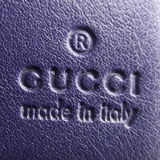 Guccissima Mens Bi-Fold Wallet Blue