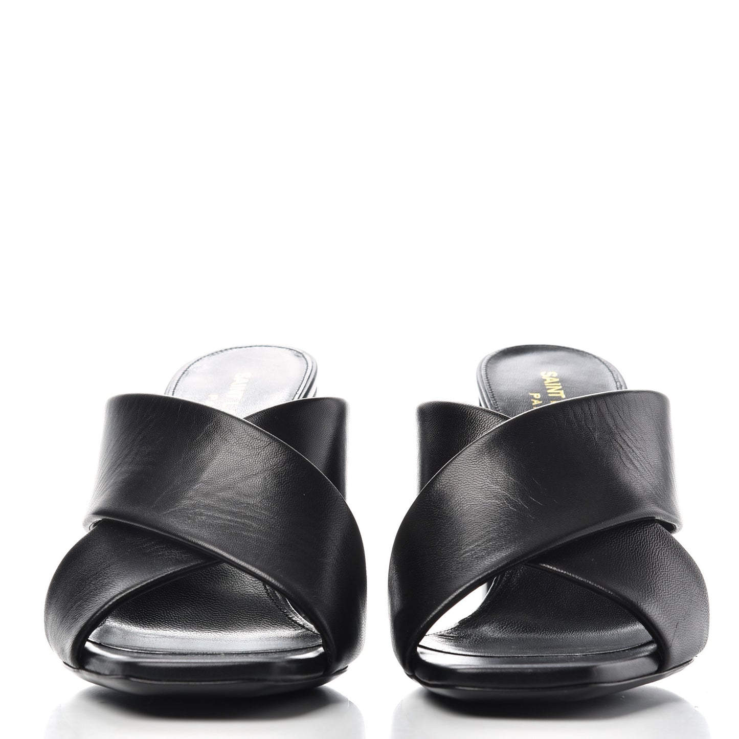 Calfskin LouLou Mules 37.5 Black