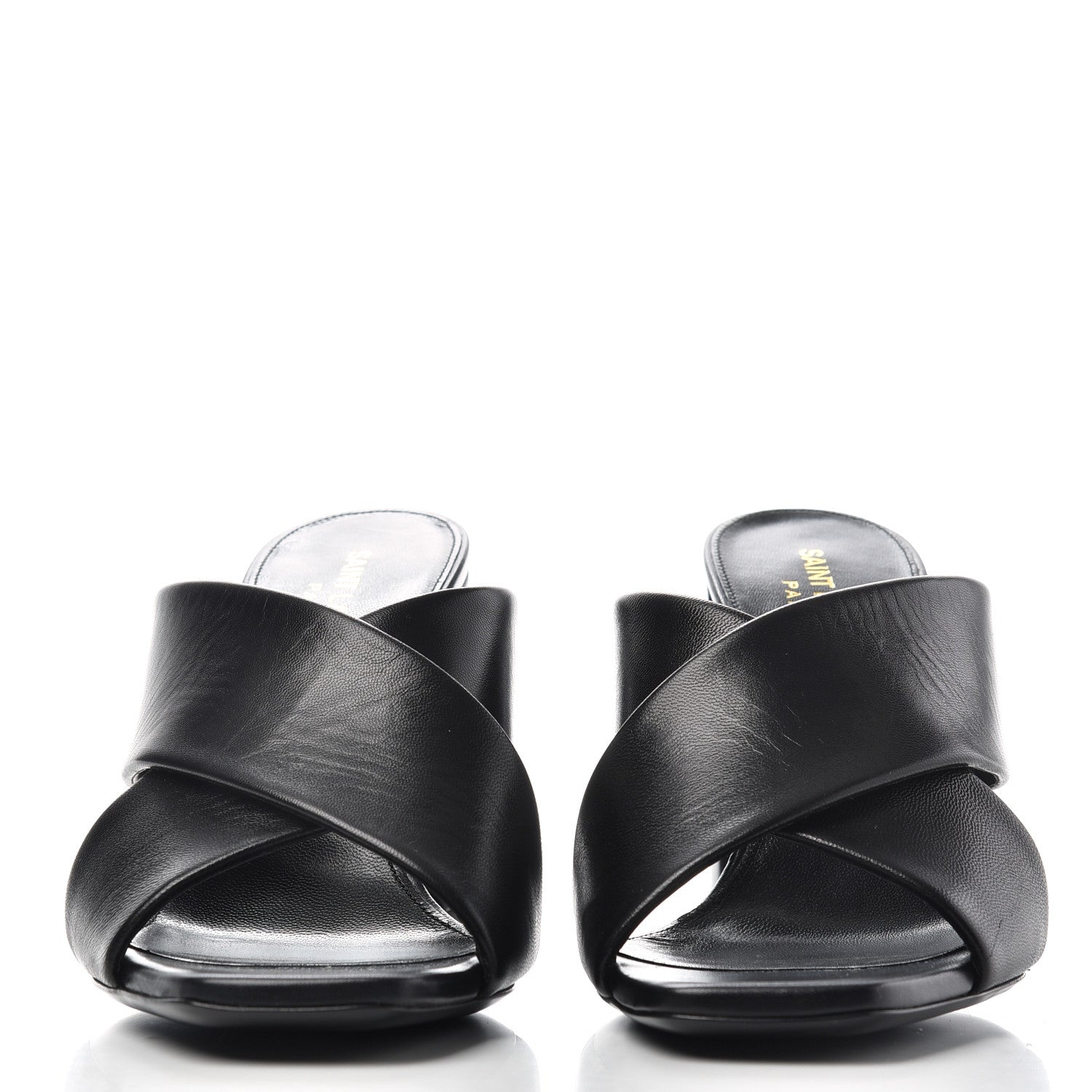 Saint Laurent Calfskin LouLou Mules 37.5 Black 2 of 11
