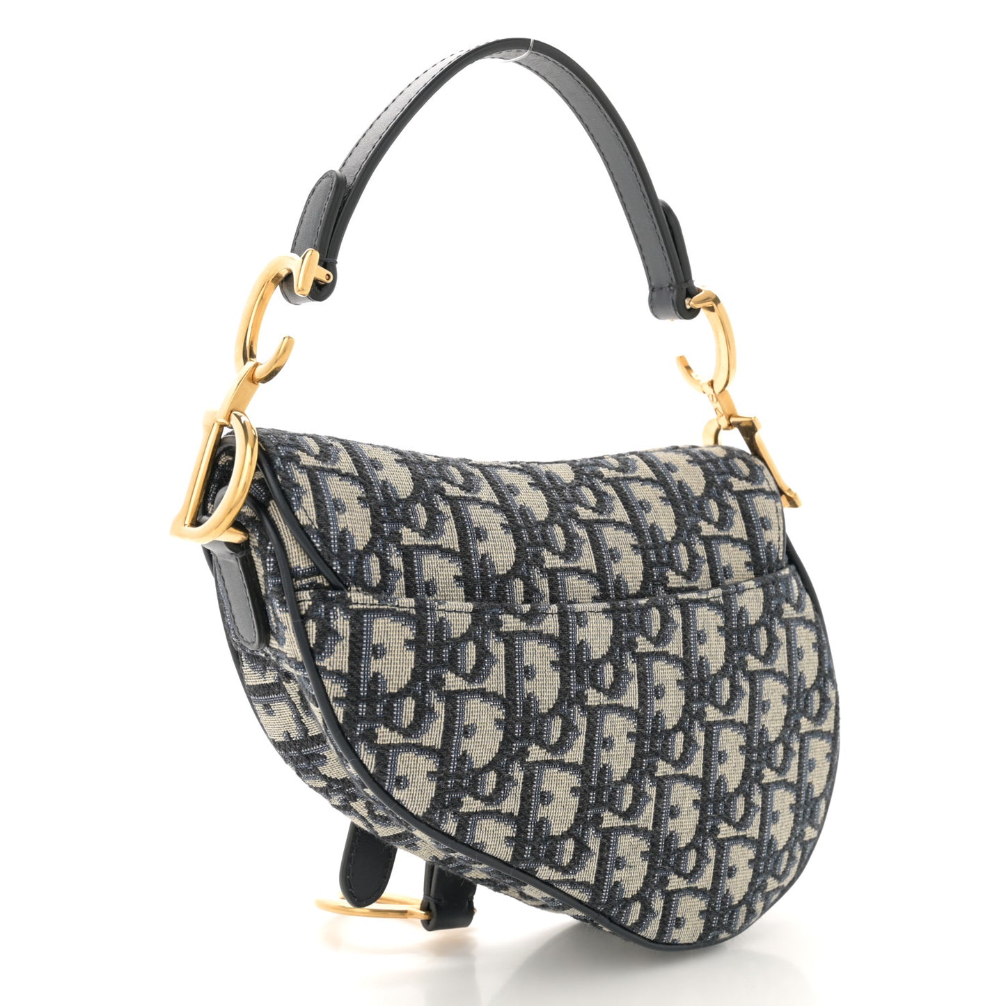 Oblique Mini Saddle Bag Blue