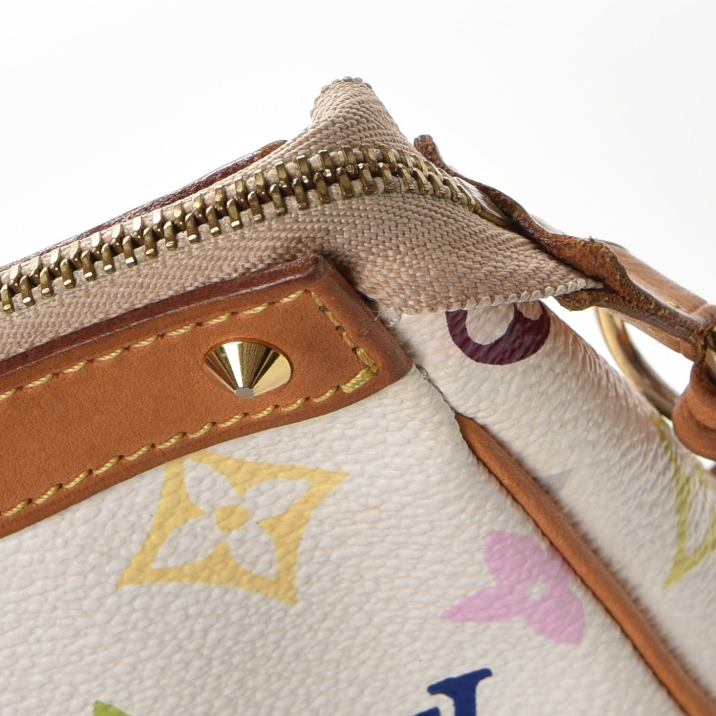 Monogram Multicolor Pochette Accessories White