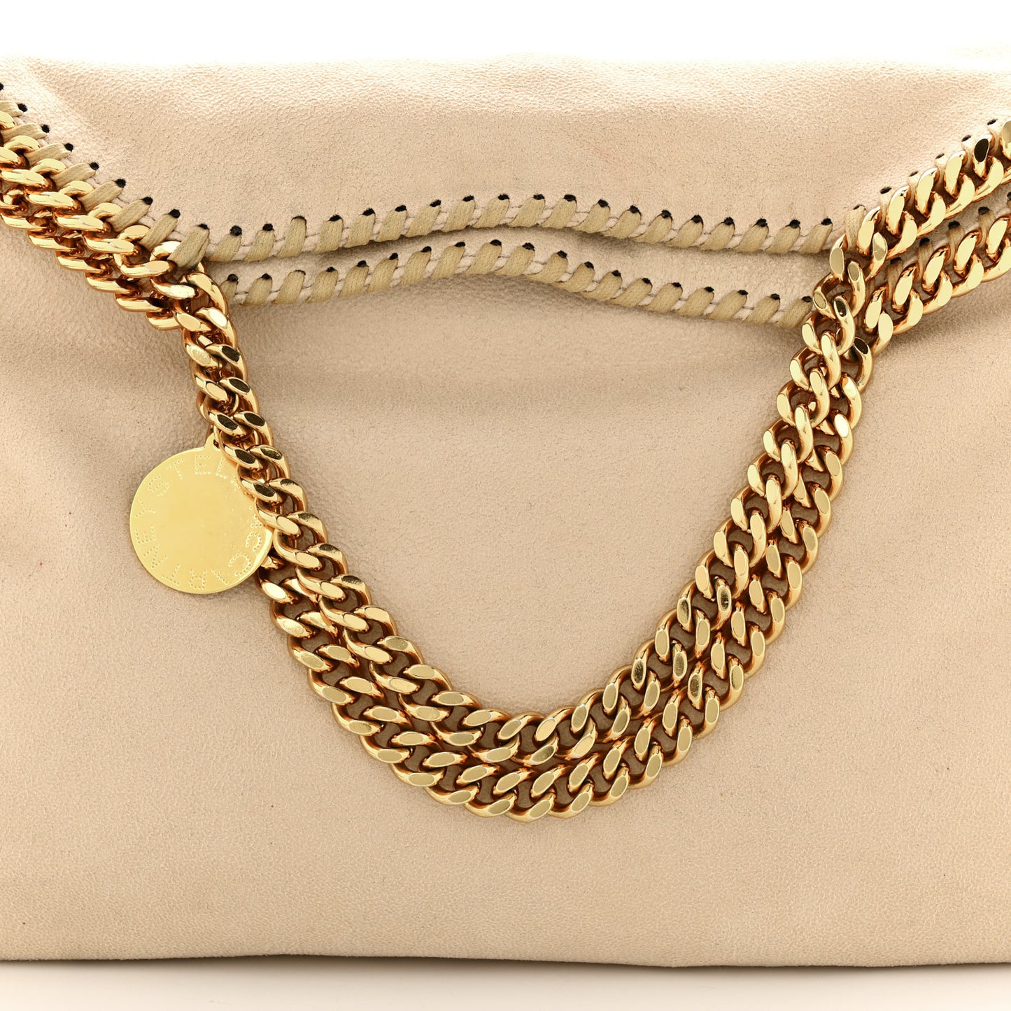 Shaggy Deer Small Falabella Tote Nude