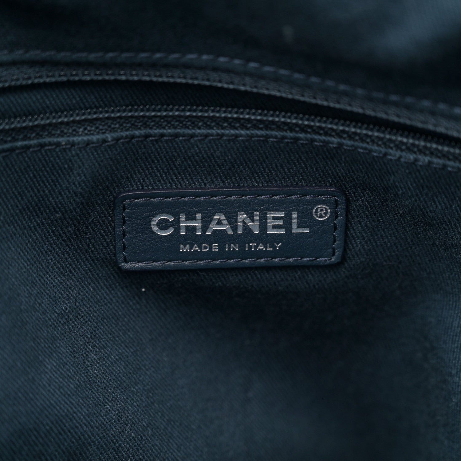 Chanel Canvas Extra Large Double Face Shopping Tote Dark Blue 6 of 10