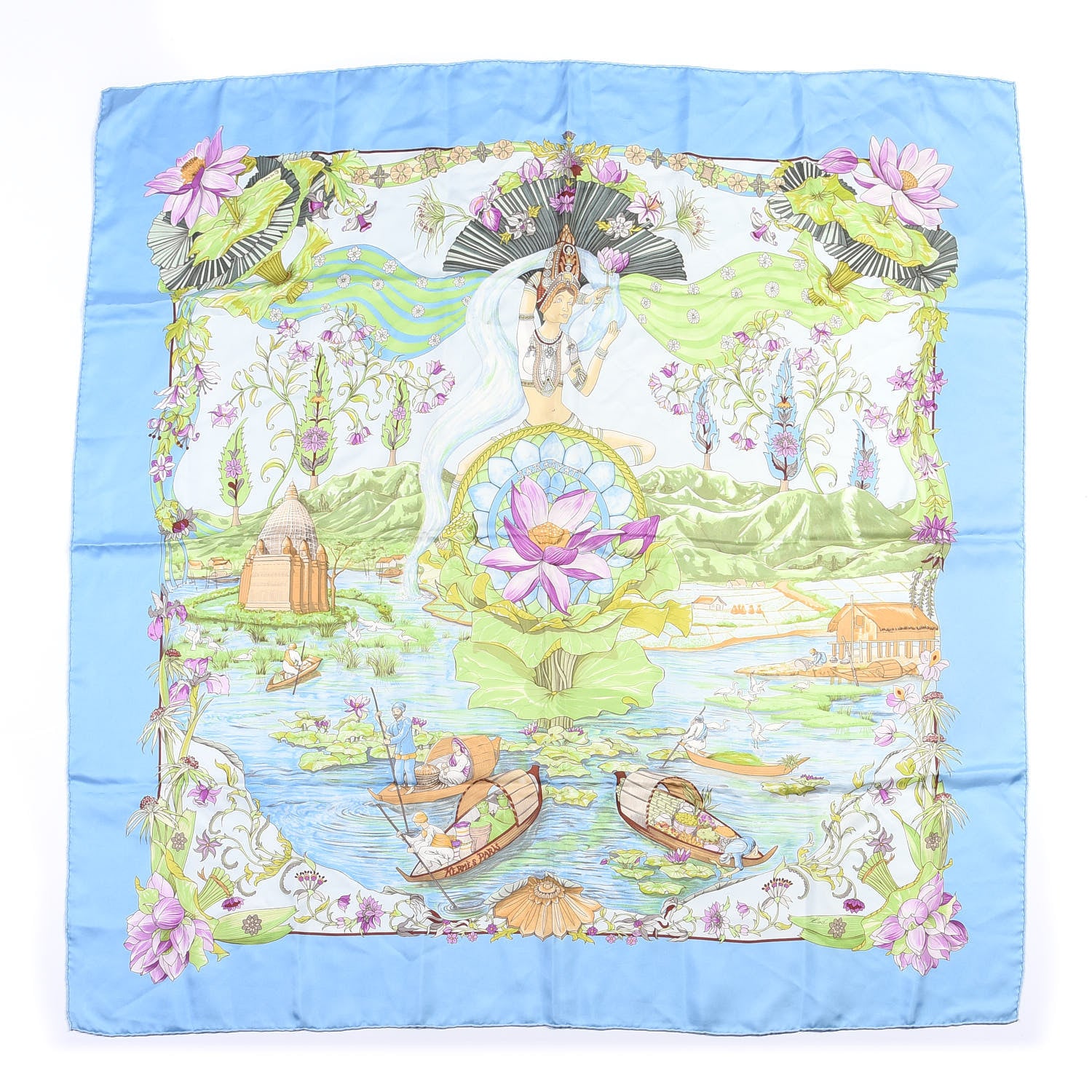 Hermes Silk Sarasvati Scarf 90 1 of 3