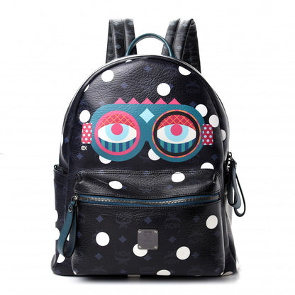 MCM Wrinkled Visetos Small Craig & Karl Beyond Snowdome Backpack Black 1 of 8