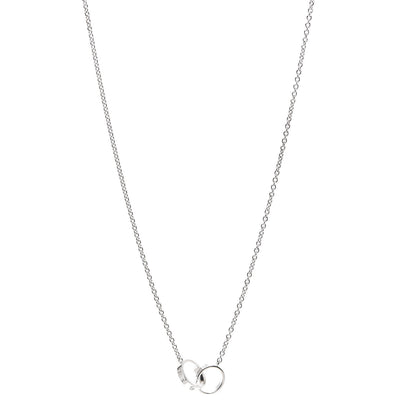 Cartier 18K White Gold Interlocking LOVE Necklace 1 of 8