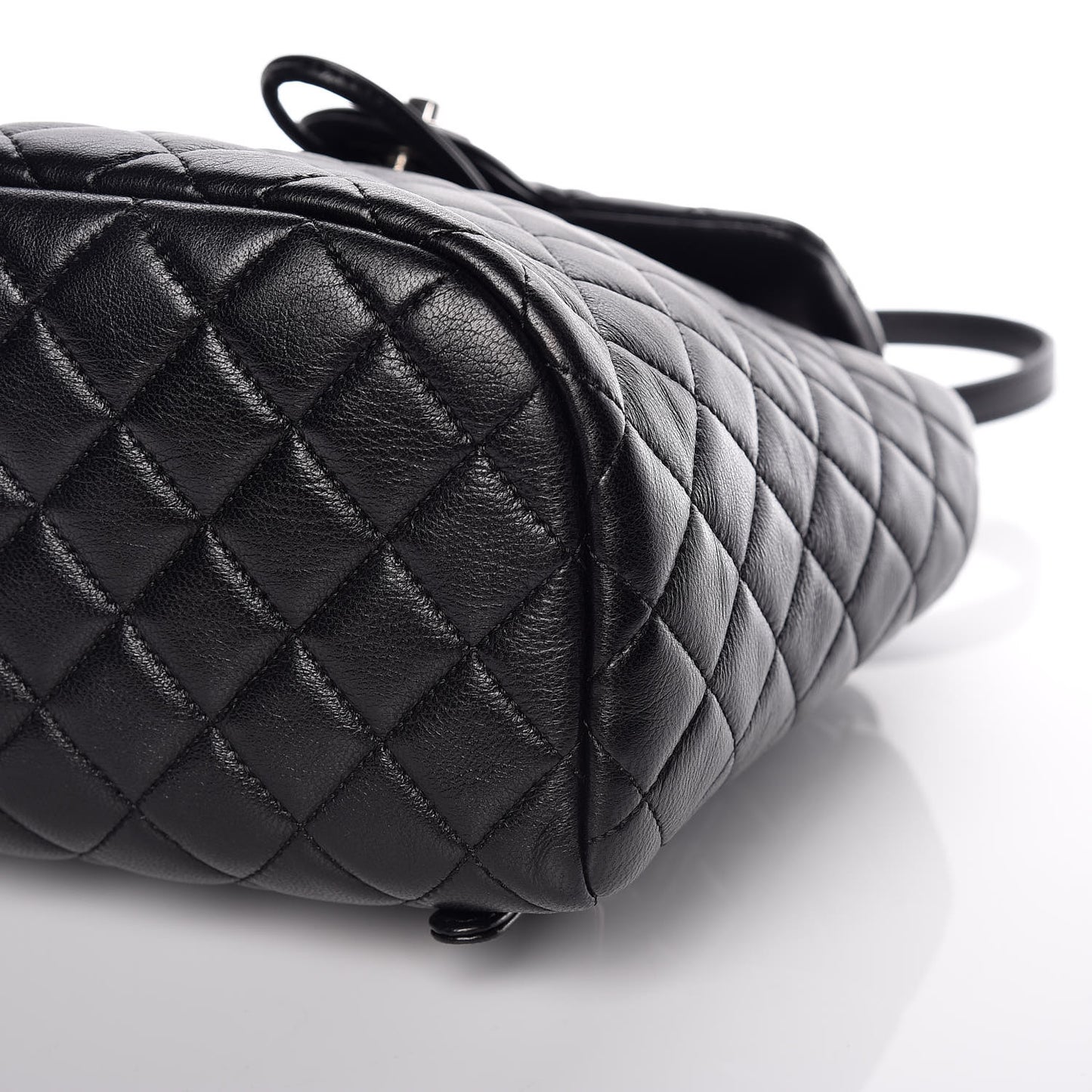 Lambskin Quilted Small Urban Spirit Backpack Black