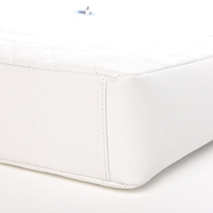 Chanel Caviar Quilted Petit Shopping Tote PST White 9 of 10