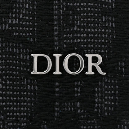 Christian Dior Oblique Saddle Long Vertical Wallet Black 8 of 9
