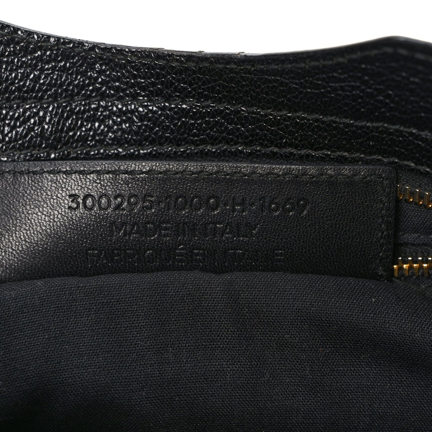 Chevre Gold Metallic Edge Hardware Mini City Black
