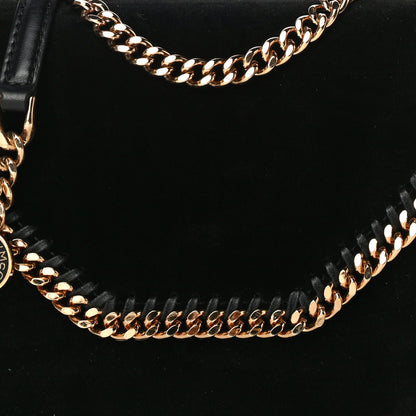 Stella McCartney Velvet Effect Medium Falabella Box Shoulder Bag Black 8 of 12