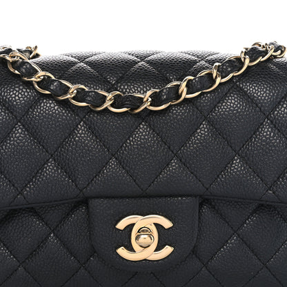 Chanel Iridescent Caviar Quilted Mini Rectangular Flap Charcoal 8 of 11