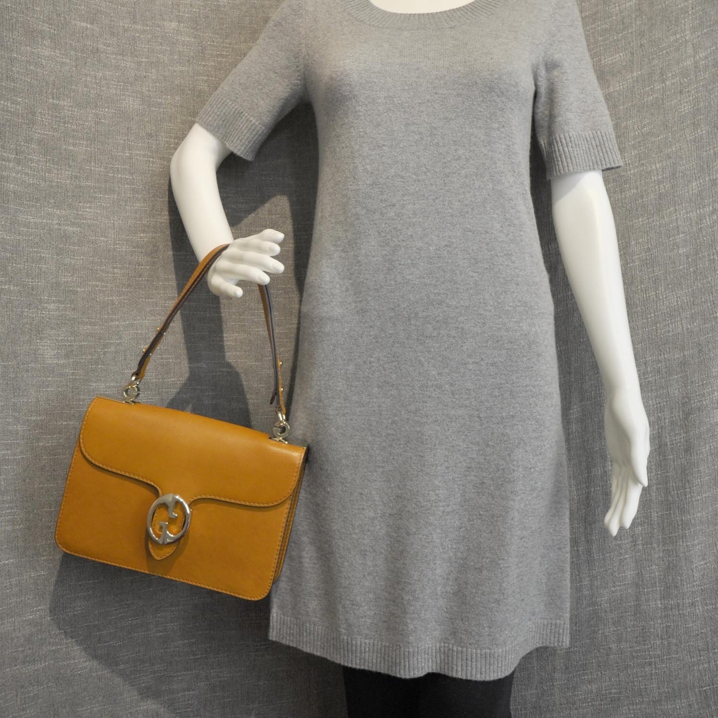 Calfskin Medium 1973 Shoulder Flap Bag Light Brown