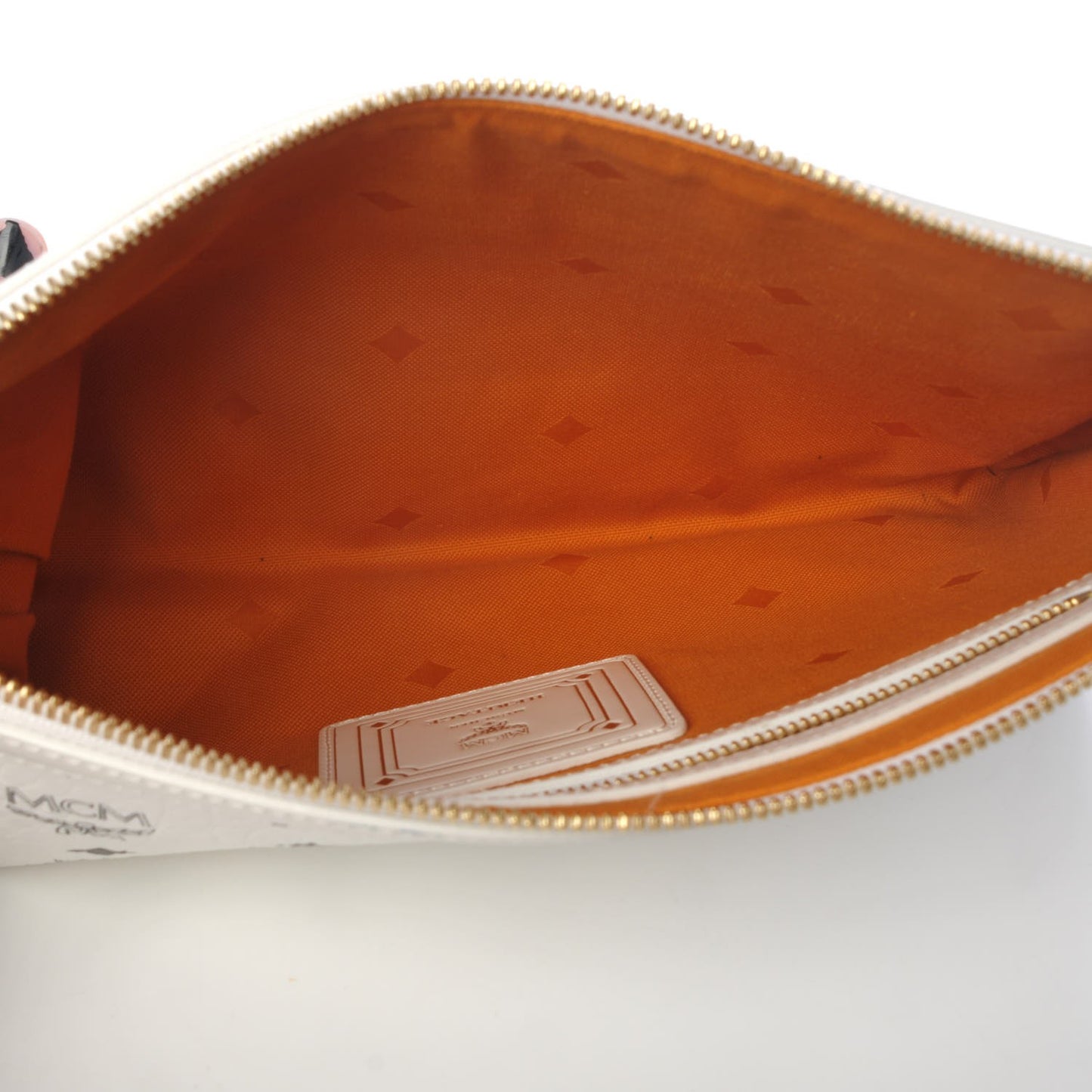 Visetos Medium Heritage Pouch White