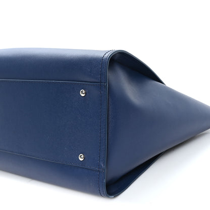 Chanel Caviar Large Studded Deauville Tote Navy 10 of 14