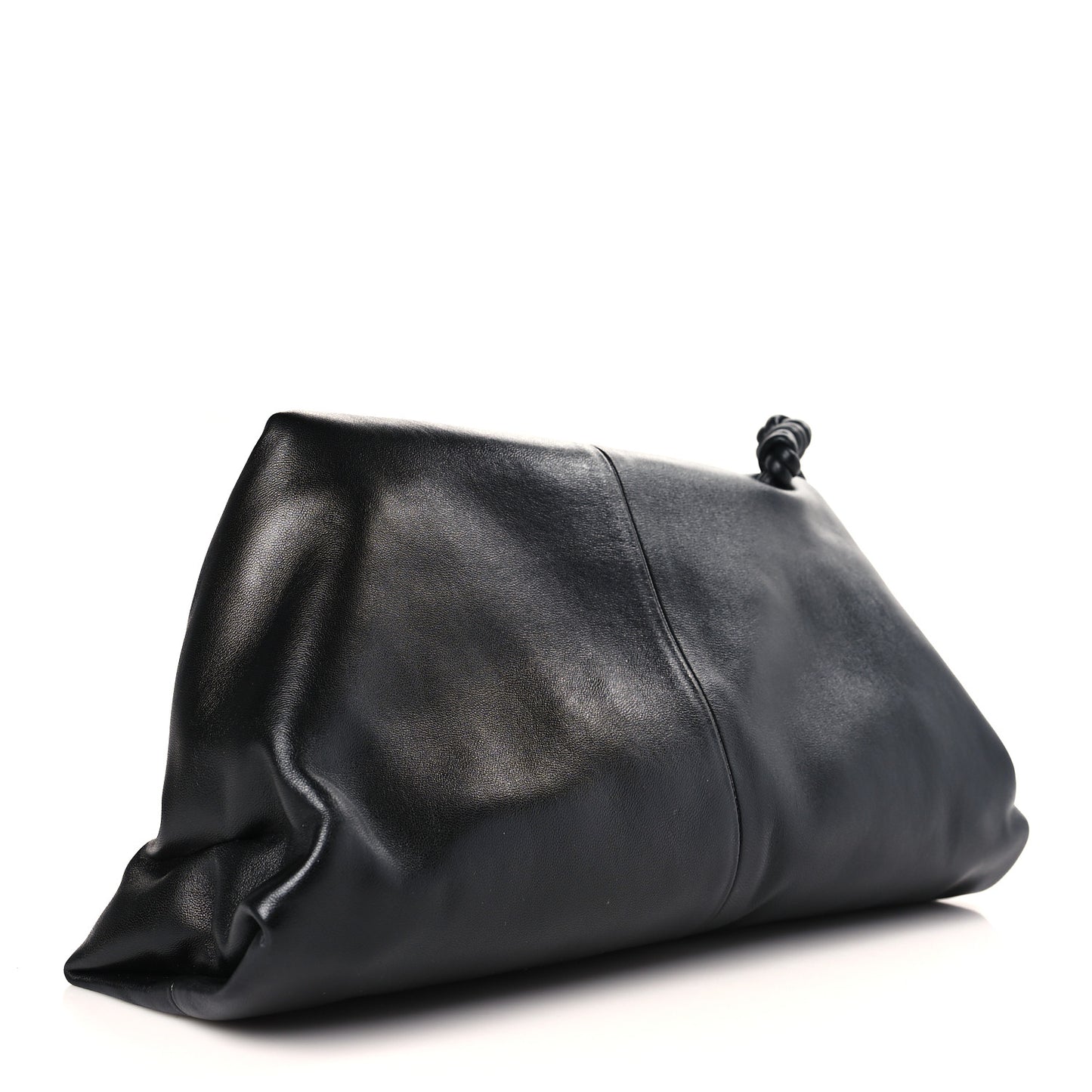 Lambskin BV Trine Clutch Black