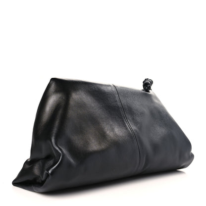 Bottega Veneta Lambskin BV Trine Clutch Black 3 of 8