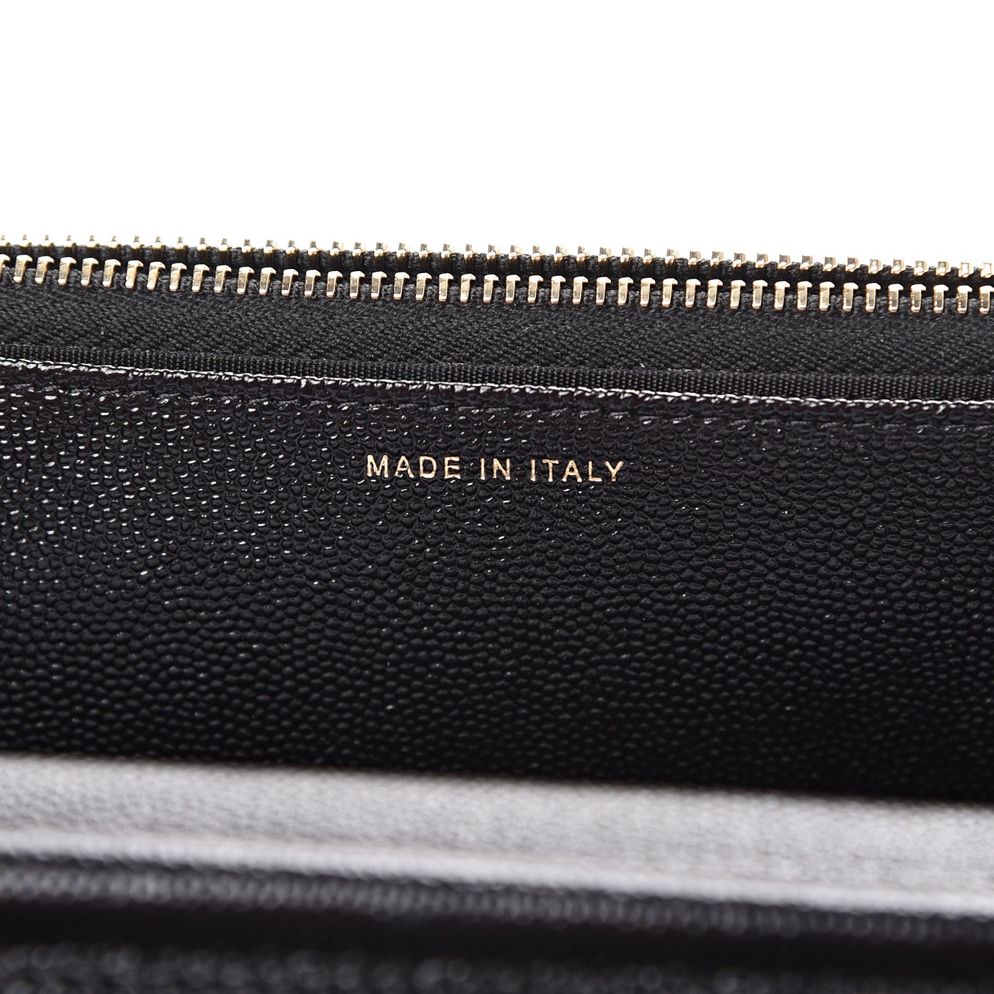Caviar Quilted Golden Class Wallet On Chain WOC Black
