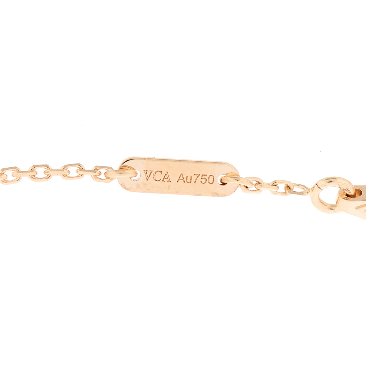 Van Cleef & Arpels 18K Rose Gold Carnelian Sweet Alhambra Bracelet 3 of 5