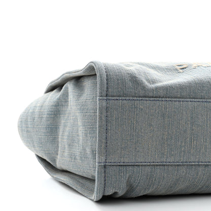 Chanel Denim Small Deauville Tote Light Blue 10 of 11