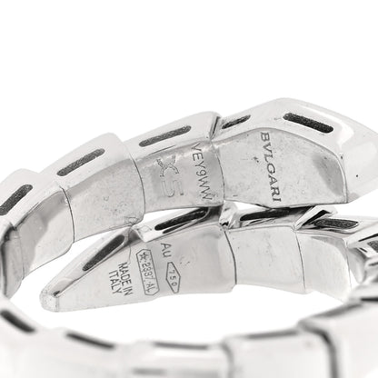 Bulgari 18K White Gold Serpenti Viper Ring XS 4 of 4