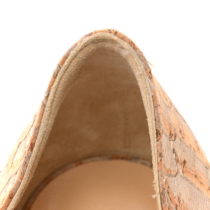 Christian Louboutin Liege Embossed Iriza 100 Pumps 39 Beige 10 of 11