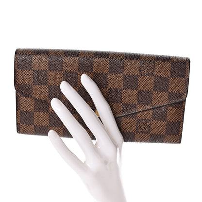 Louis Vuitton Damier Ebene Sarah Wallet NM 2 of 11
