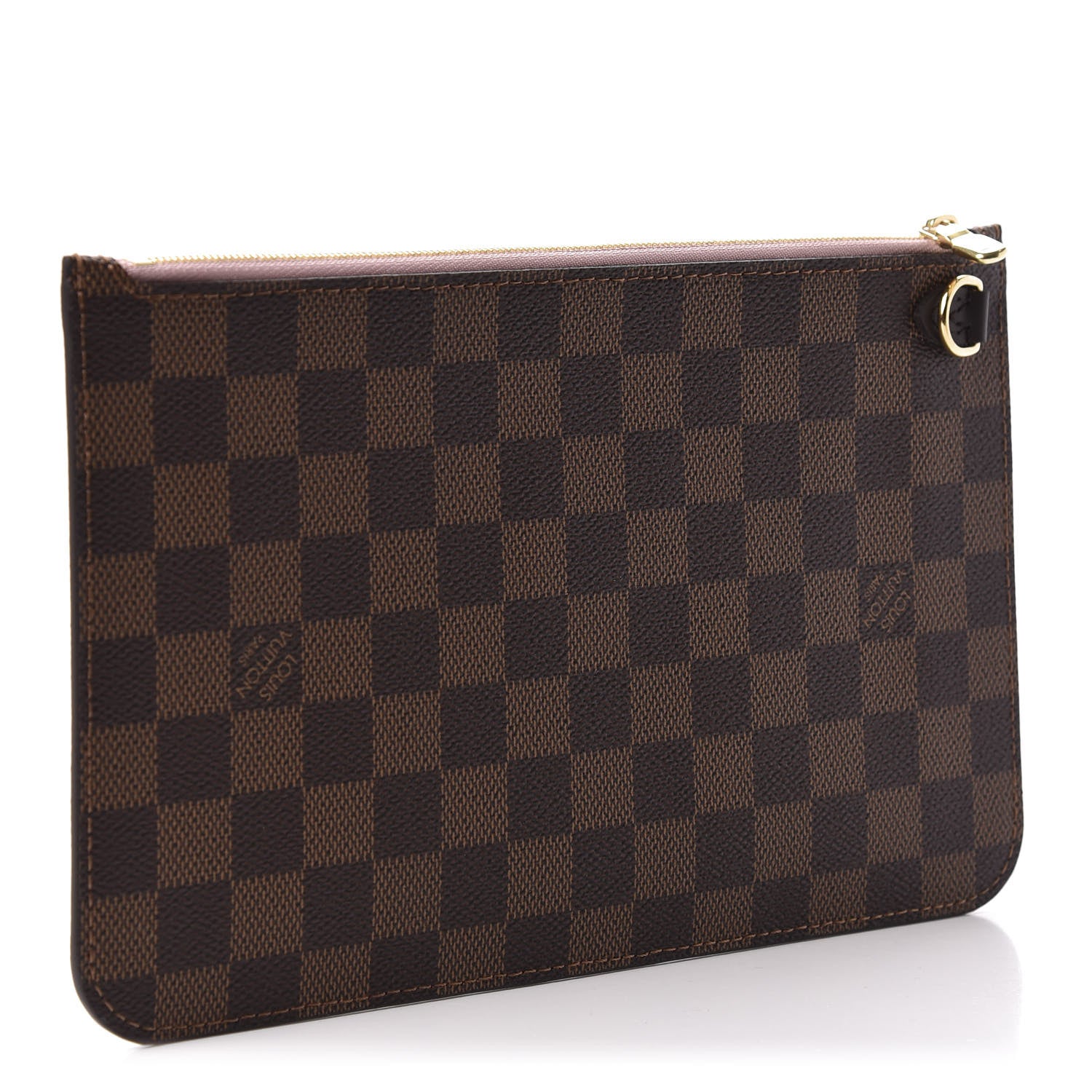 Louis Vuitton Damier Ebene Neverfull MM GM Pochette Rose Ballerine 3 of 10