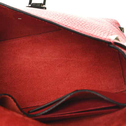 Valentino Garavani Pebbled Calfskin Mini Rockstud Crossbody Bag Rouge Pur 5 of 9