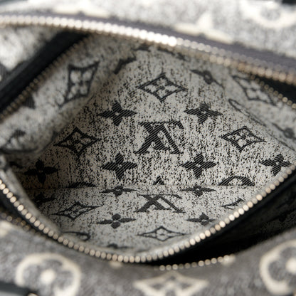 Louis Vuitton Denim Monogram Jacquard Speedy Bandouliere 25 Black 6 of 11