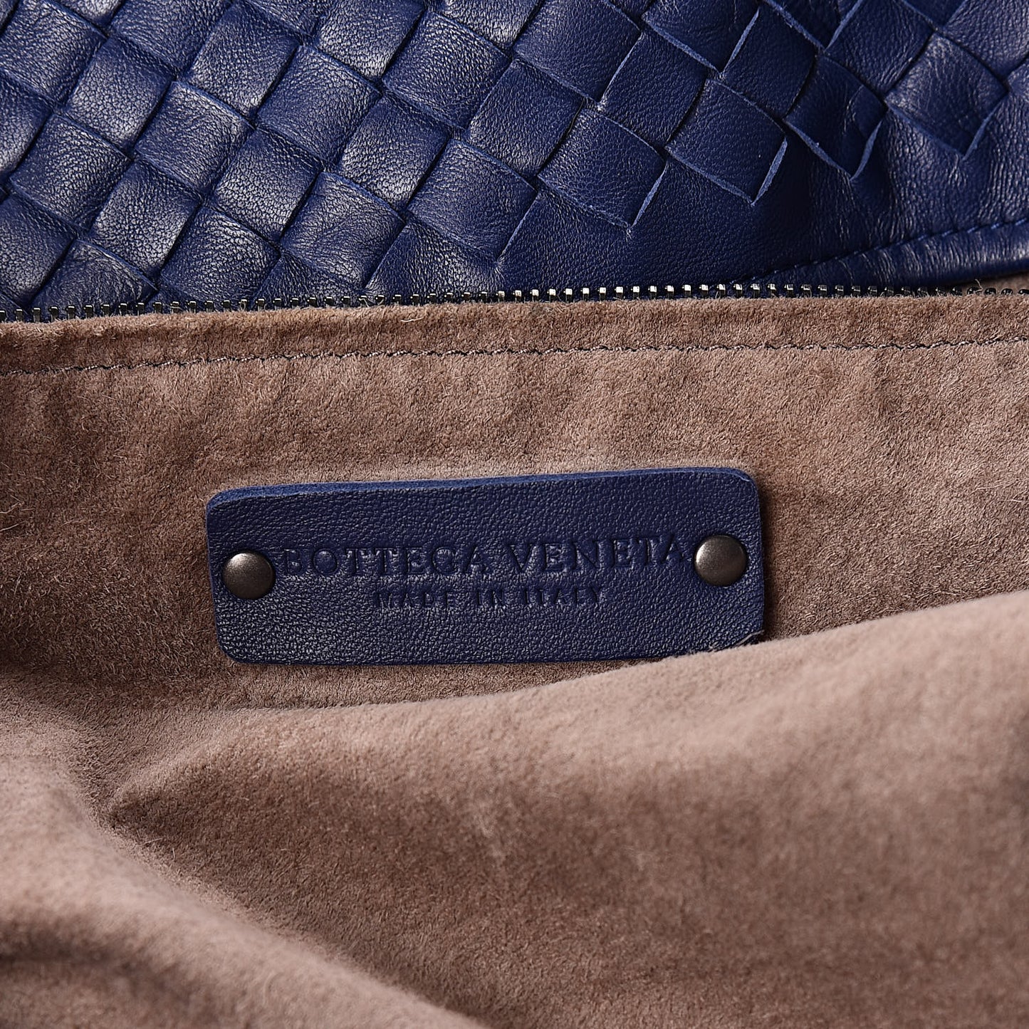 Nappa Intrecciato Large Seamless Tote Atlantic