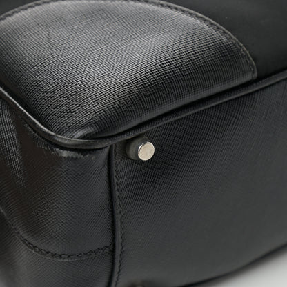Prada Tessuto Nylon Saffiano Tote Black 14 of 15