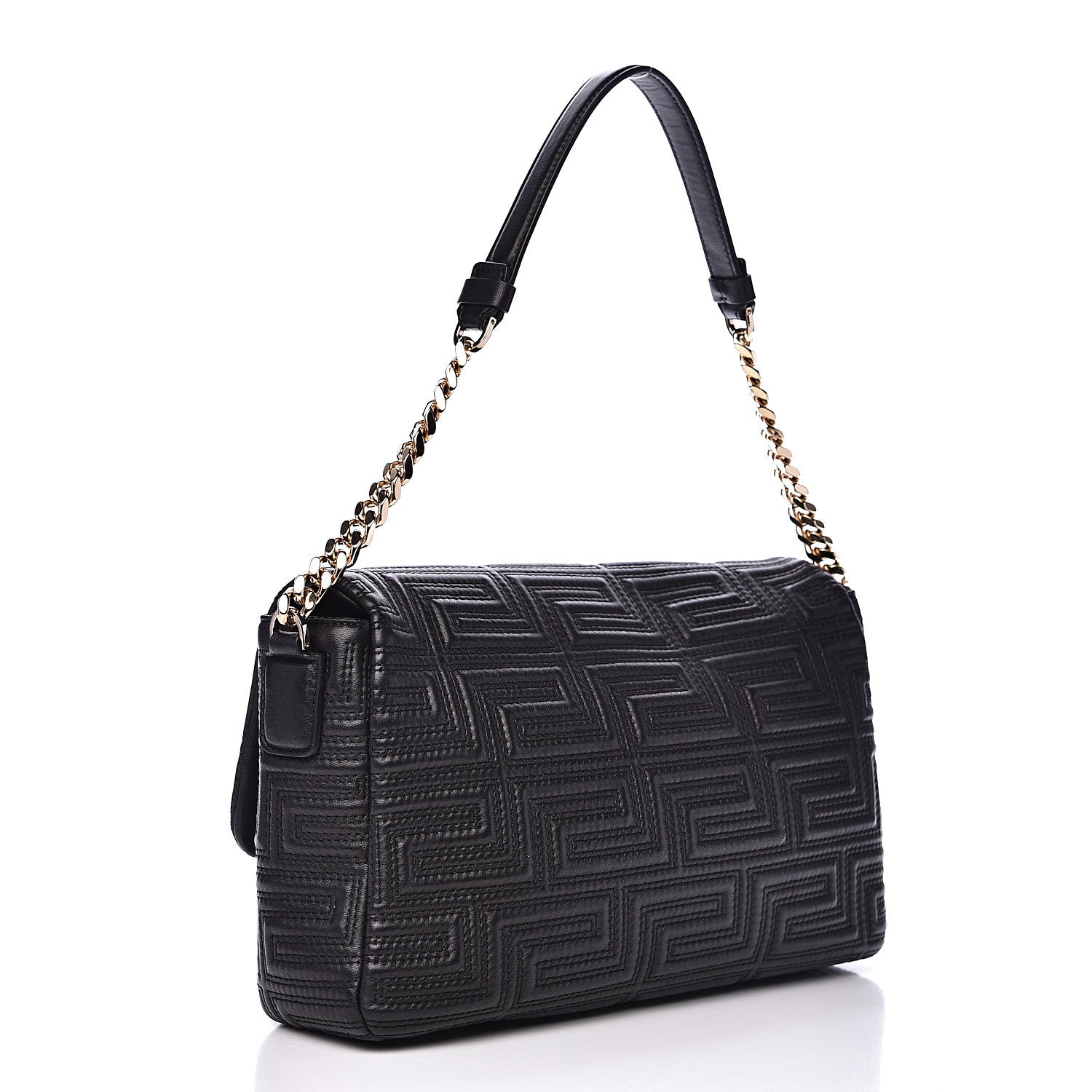 Versace Nappa Quilted Shoulder Bag Black 2 of 12
